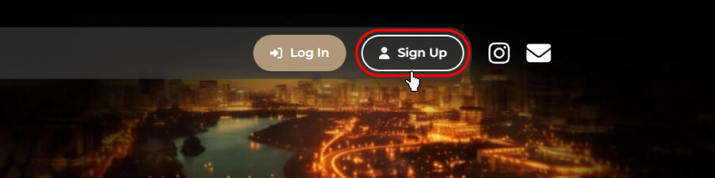 アイネットベット（iNetBet）Sign Upをタップ
