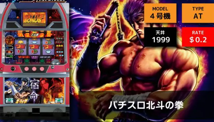 伝説の4号機パチスロ初代北斗の拳